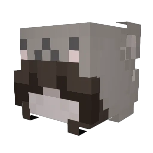 kirkirah Minecraft avatar head, 3D render