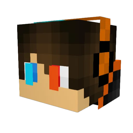 kirkis007 Minecraft avatar head, 3D render