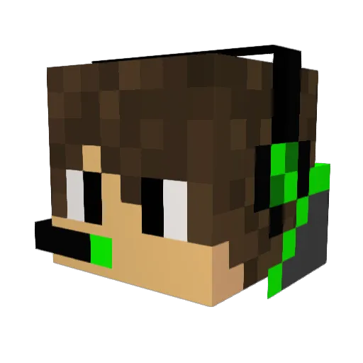 kirlangic35 Minecraft avatar head, 3D render