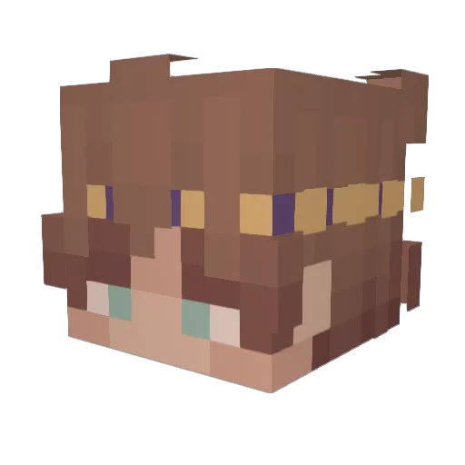 kirlew Minecraft avatar head, 3D render