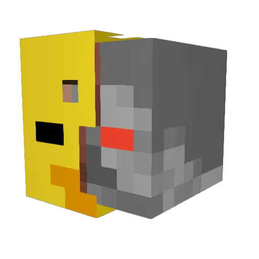 kirn1 Minecraft avatar head, 3D render