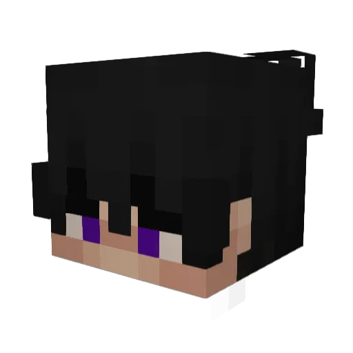 kiroffix Minecraft avatar head, 3D render