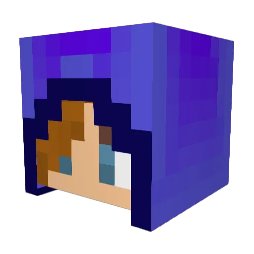 kiroma5 Minecraft avatar head, 3D render
