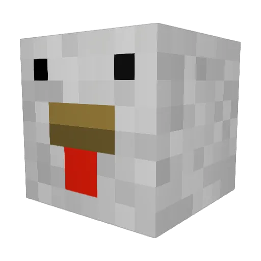 kirouskana Minecraft avatar head, 3D render