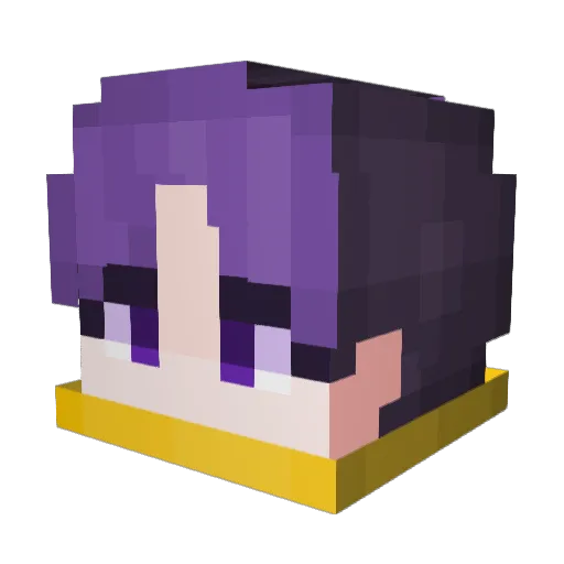 kirpawer Minecraft avatar head, 3D render