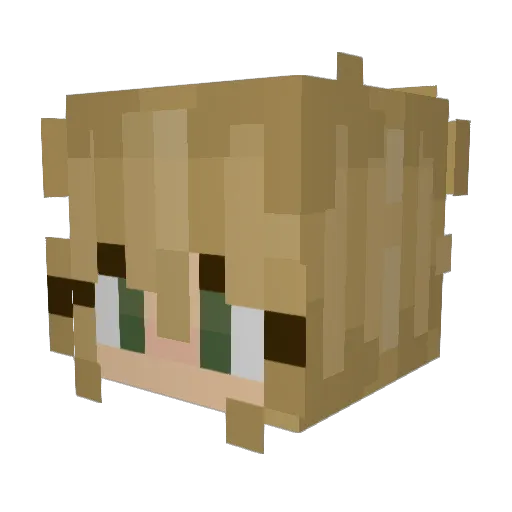 kirri_s Minecraft avatar head, 3D render