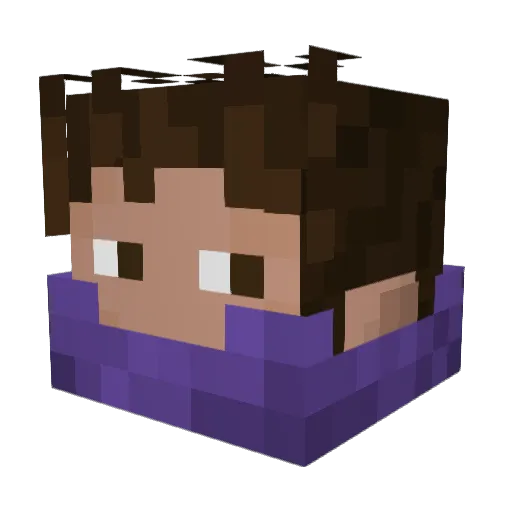 kirschbaumkebab Minecraft avatar head, 3D render