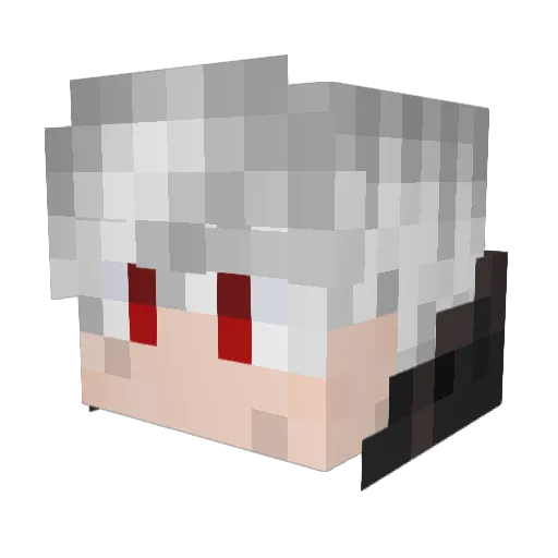 kirtana Minecraft avatar head, 3D render