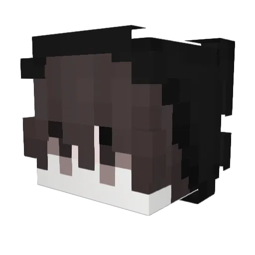 kiru07 Minecraft avatar head, 3D render