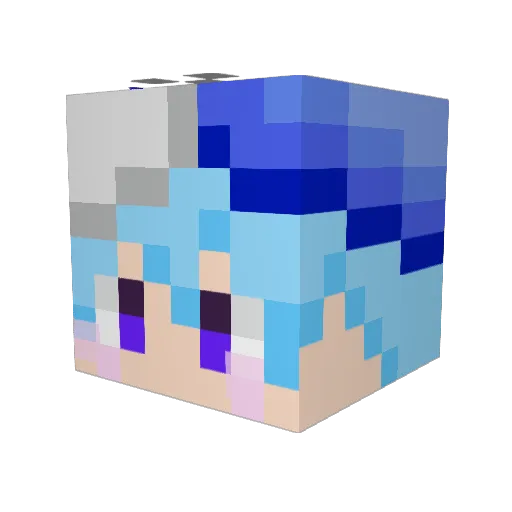 kirutsu814 Minecraft avatar head, 3D render