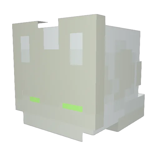 kiruushi Minecraft avatar head, 3D render