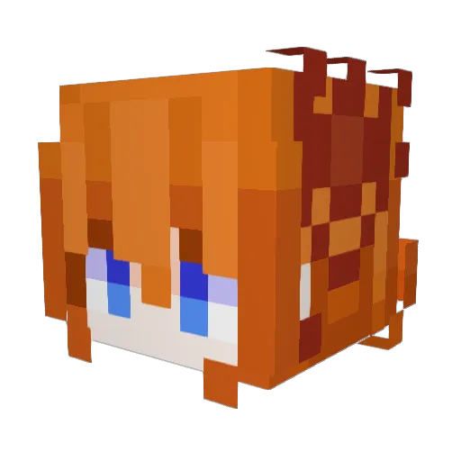 kiruuu0 Minecraft avatar head, 3D render