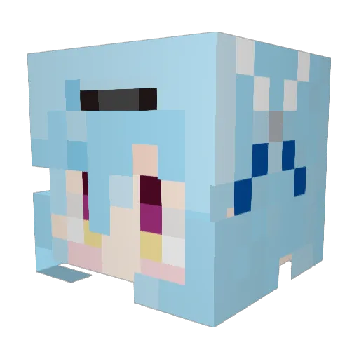 kisara4610 Minecraft avatar head, 3D render