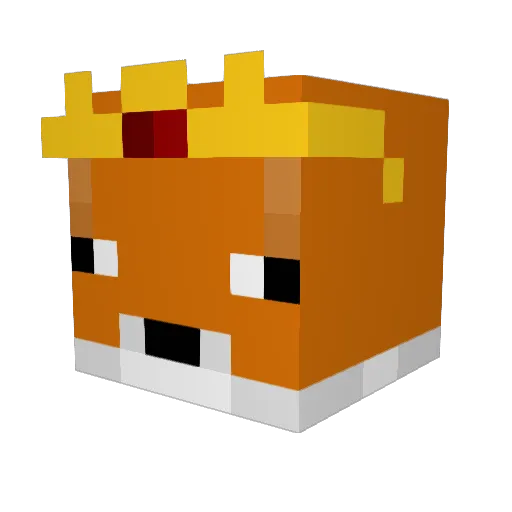 kiselok Minecraft avatar head, 3D render