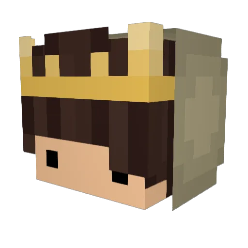 kiserstein Minecraft avatar head, 3D render