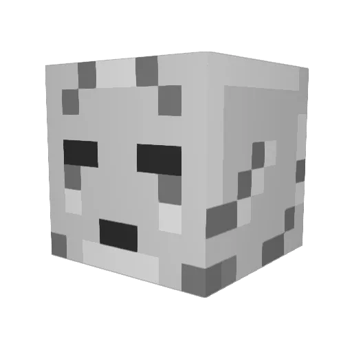 kiseya Minecraft avatar head, 3D render