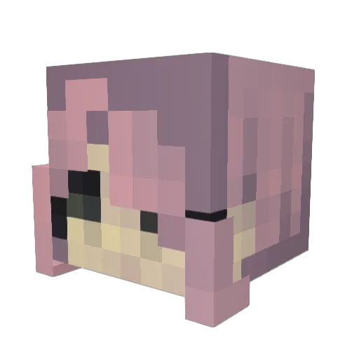 kishmaka Minecraft avatar head, 3D render