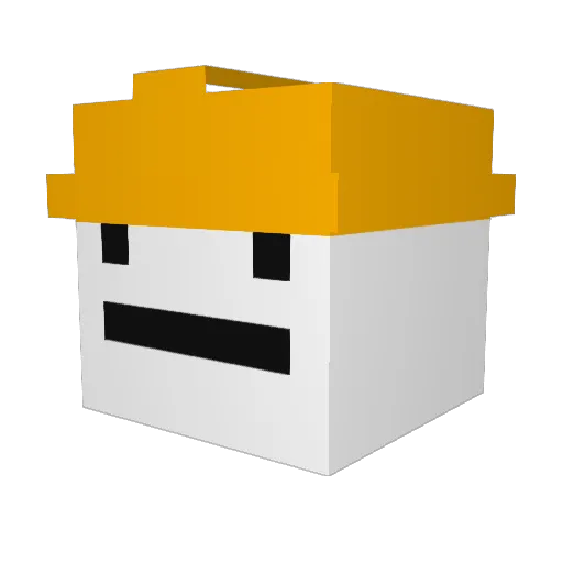 kishok12 Minecraft avatar head, 3D render