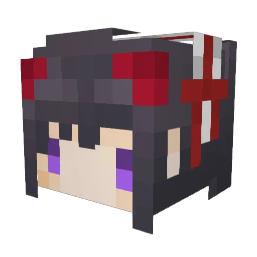 kiss6801 Minecraft avatar head, 3D render