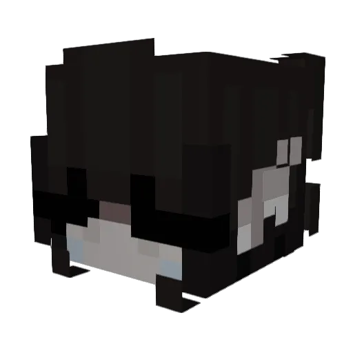 kissedher Minecraft avatar head, 3D render