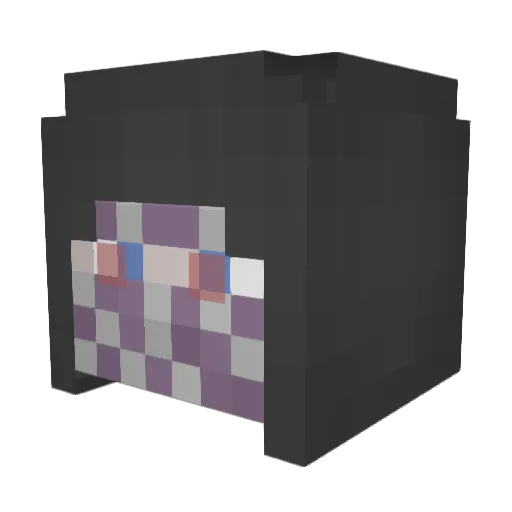 kissedhim Minecraft avatar head, 3D render
