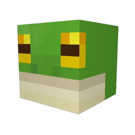 kissesssss Minecraft avatar head, 3D render