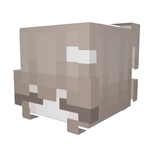 kissingmyself Minecraft avatar head, 3D render