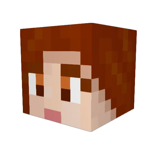 kissymc Minecraft avatar head, 3D render