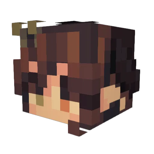 kiszyniow Minecraft avatar head, 3D render