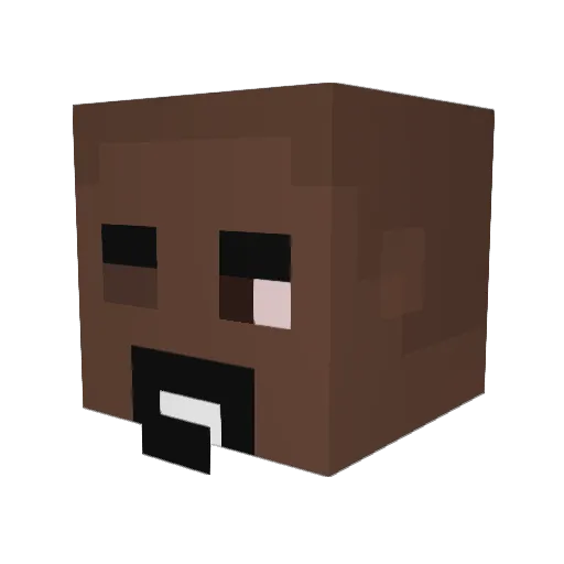 kit31n Minecraft avatar head, 3D render