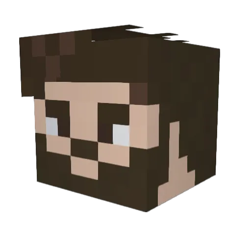 kitahara1218 Minecraft avatar head, 3D render
