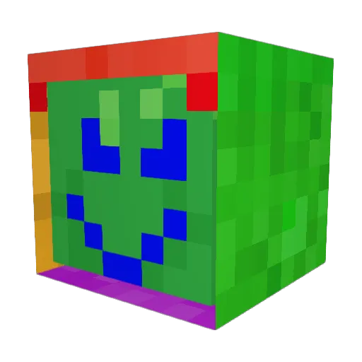 kitakemushroom Minecraft avatar head, 3D render