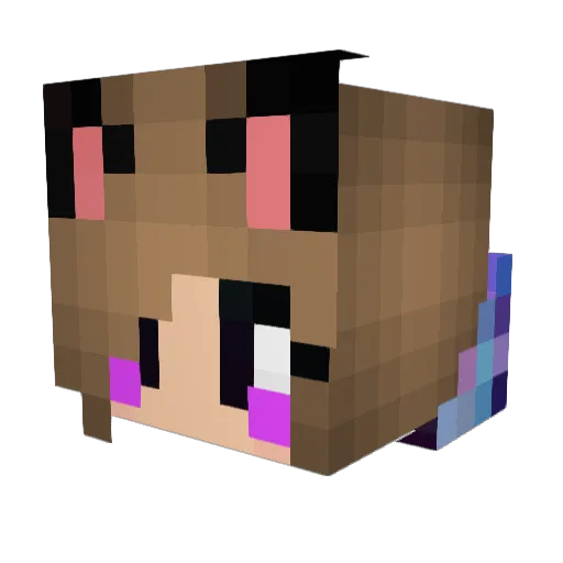 kitami023 Minecraft avatar head, 3D render