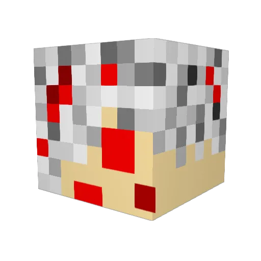 kitano Minecraft avatar head, 3D render