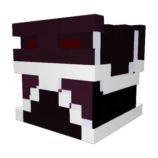 kitch1no Minecraft avatar head, 3D render