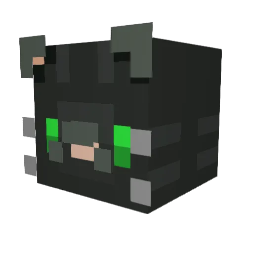 kitchingryphin Minecraft avatar head, 3D render