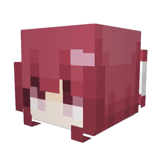 kitddy Minecraft avatar head, 3D render