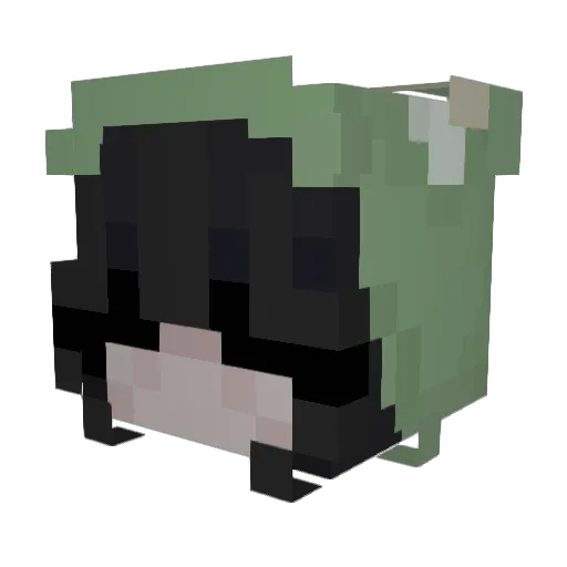 kitdeki Minecraft avatar head, 3D render
