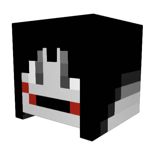 kitfrosto Minecraft avatar head, 3D render