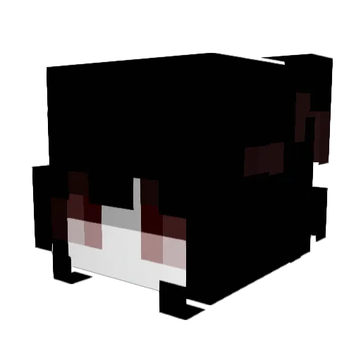 kithed Minecraft avatar head, 3D render