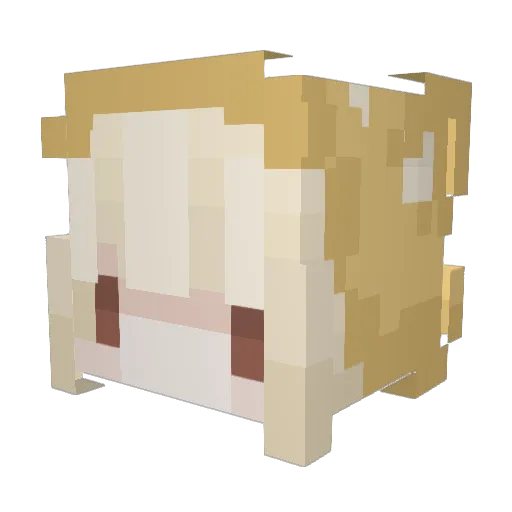 kithkvt Minecraft avatar head, 3D render