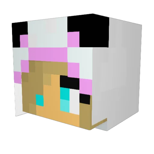 kitkat259 Minecraft avatar head, 3D render