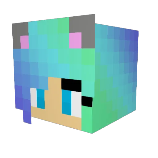 kitkat633 Minecraft avatar head, 3D render