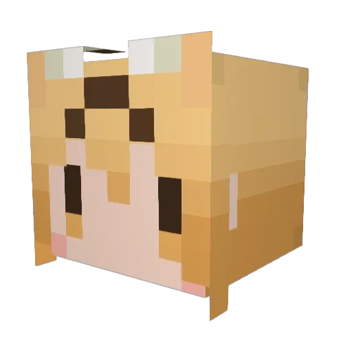 kitkat_0141 Minecraft avatar head, 3D render