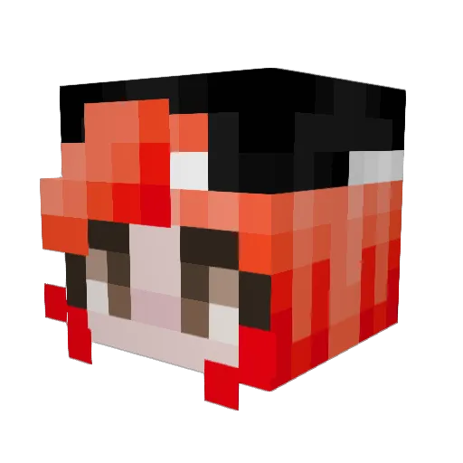 kitkat_conundrum Minecraft avatar head, 3D render