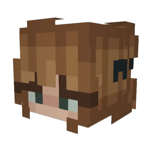 kitkatcay1 Minecraft avatar head, 3D render
