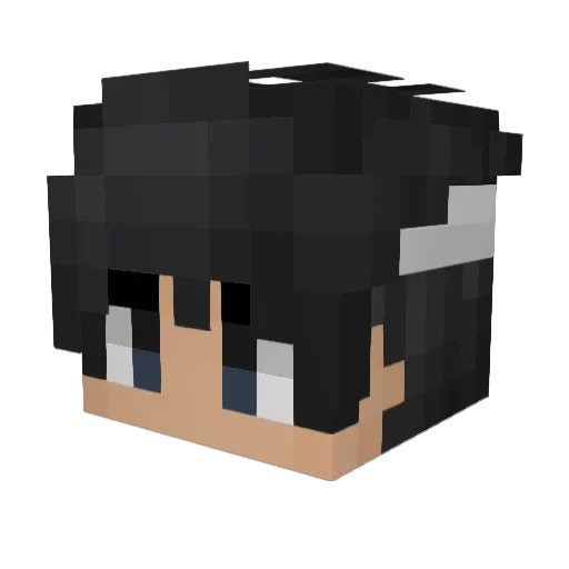 kitkatkate2006 Minecraft avatar head, 3D render