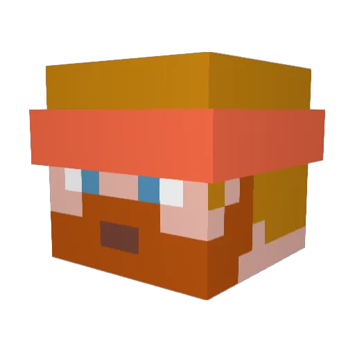 kitkatkid1976 Minecraft avatar head, 3D render