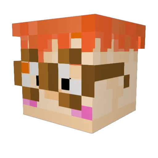 kitkatyy13 Minecraft avatar head, 3D render