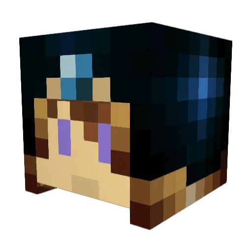 kitkit2006 Minecraft avatar head, 3D render